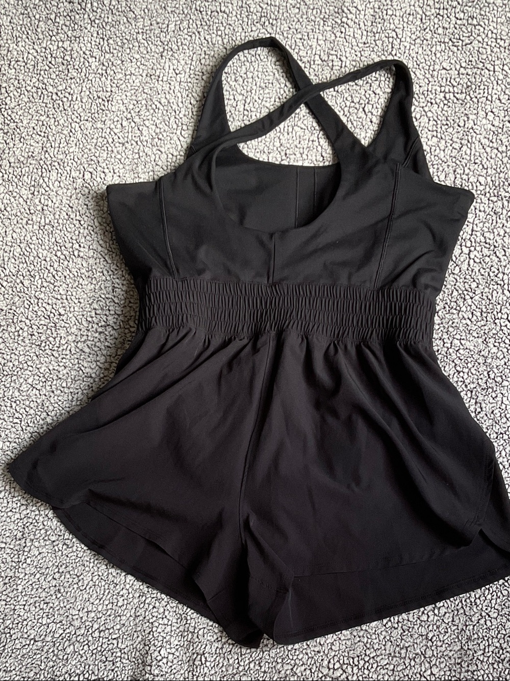 SO Black Crossback Romper Jumpsuit